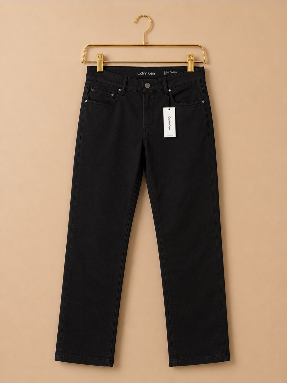 Calvin Klein Men's Black Straight Jeans